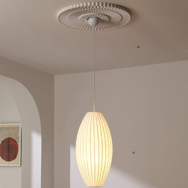 Silk Fiber Pendant Light - 图片 2