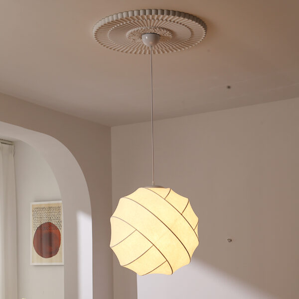 Silk Fiber Pendant Light - 图片 2