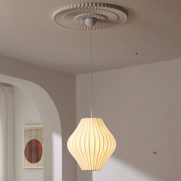 Silk Fiber Pendant Light - 图片 2