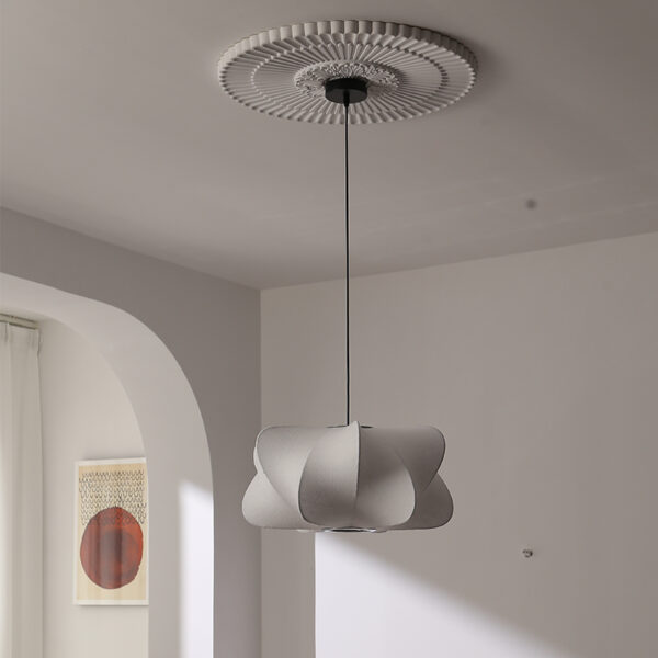 Silk Chandelier Dining Room Lamp - 图片 4