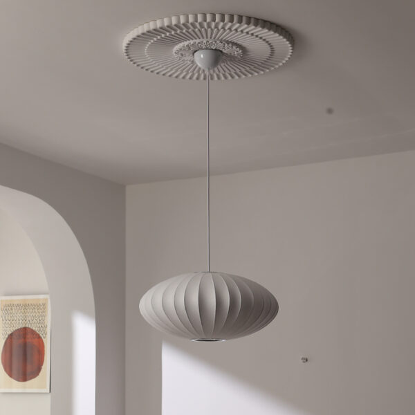 Silk Fiber Pendant Light - 图片 3