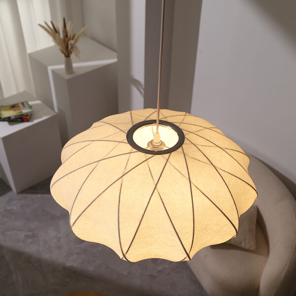 Silk Fiber Pendant Light - 图片 3