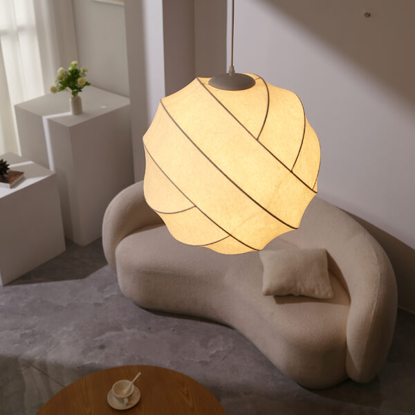 Silk Fiber Pendant Light - 图片 3