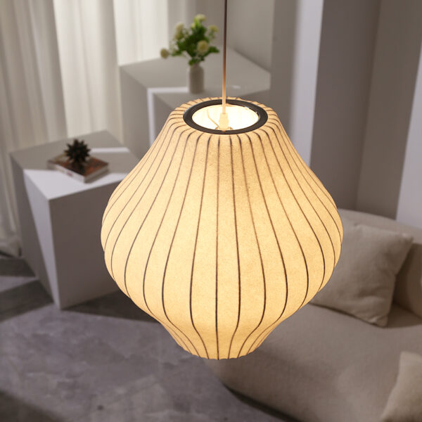 Silk Fiber Pendant Light - 图片 3
