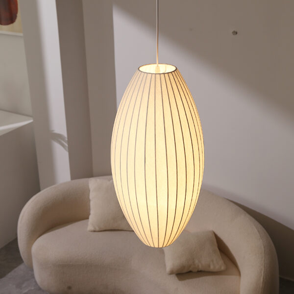 Silk Fiber Pendant Light - 图片 4