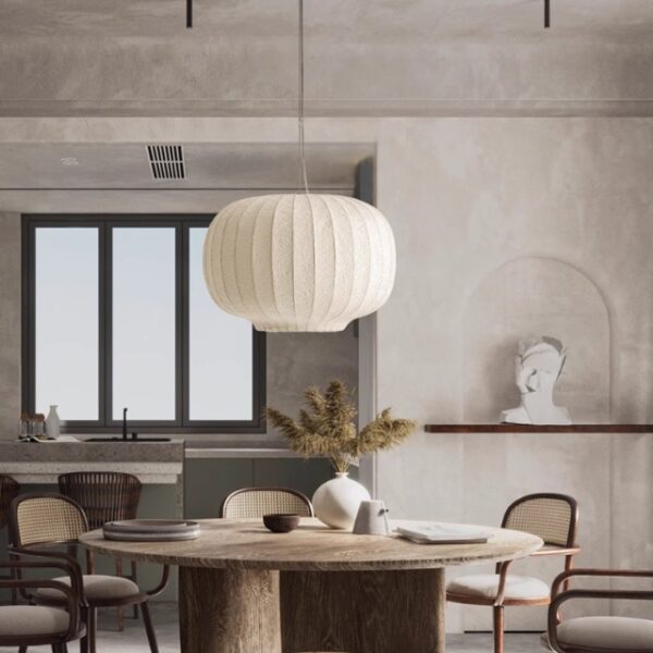 Silk Fiber Pendant Light - 图片 4