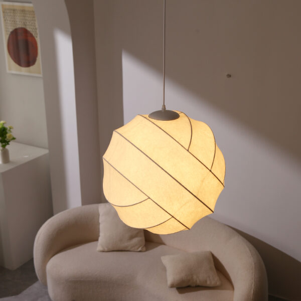 Silk Fiber Pendant Light - 图片 4