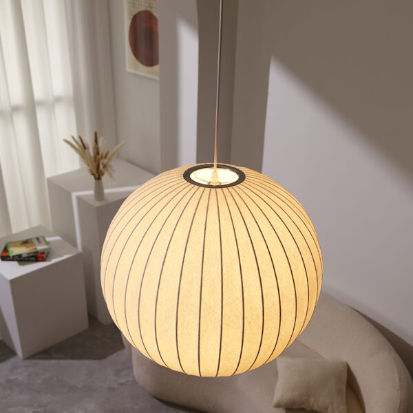 Silk Fiber Pendant Light - 图片 5