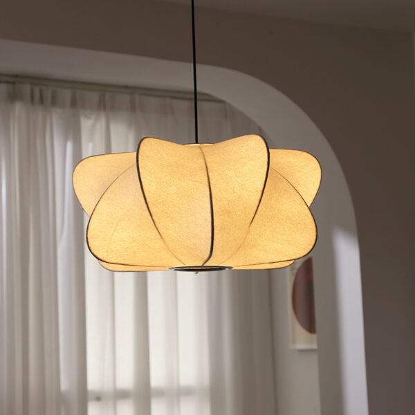 Silk Chandelier Dining Room Lamp - 图片 2