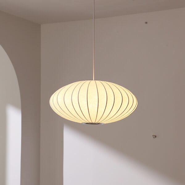 Silk Fiber Pendant Light - 图片 5