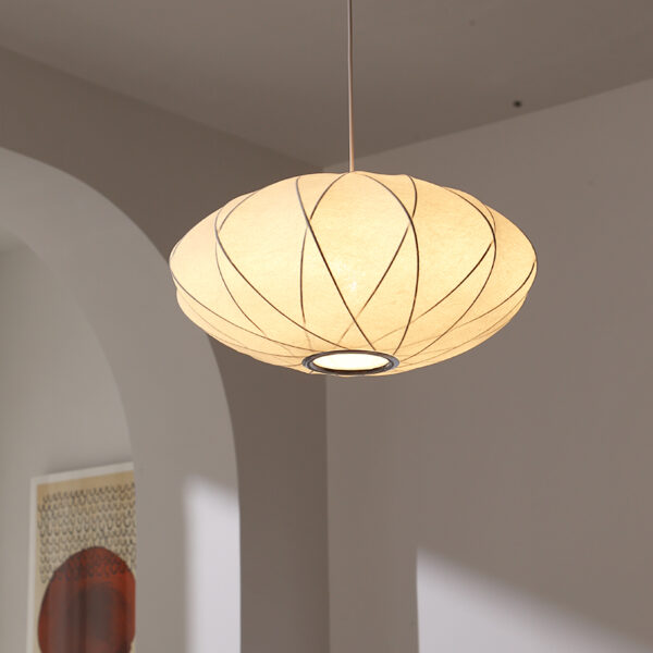Silk Fiber Pendant Light - 图片 5