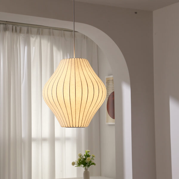 Silk Fiber Pendant Light - 图片 5