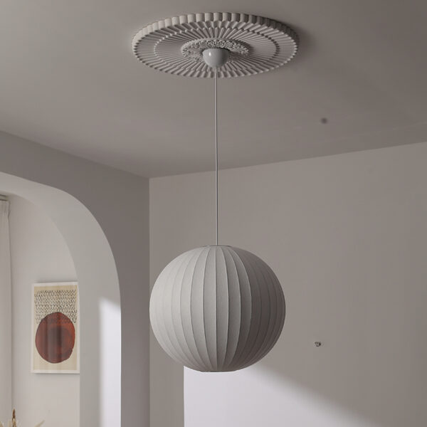 Silk Fiber Pendant Light - 图片 6