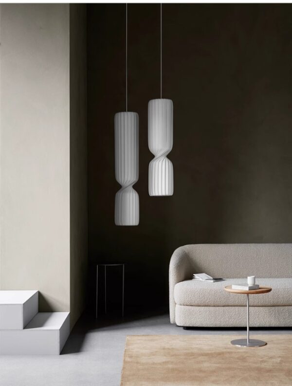Silk Fiber Pendant Light - 图片 6