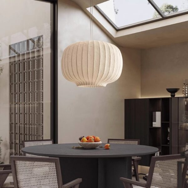 Silk Fiber Pendant Light - 图片 2