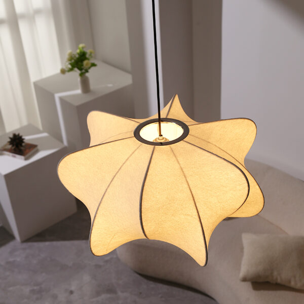 Silk Chandelier Dining Room Lamp - 图片 6