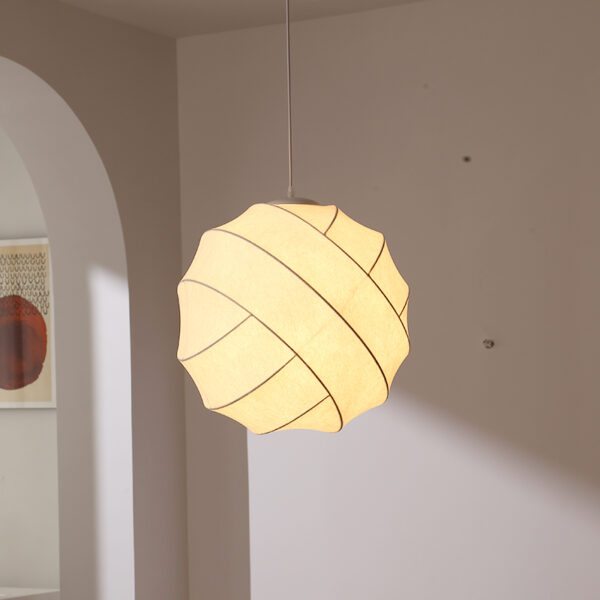 Silk Fiber Pendant Light - 图片 6