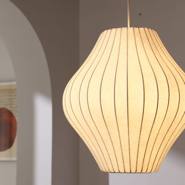 Silk Fiber Pendant Light - 图片 6