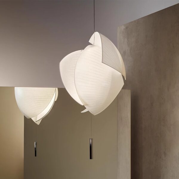 Silk Fiber Pendant Light - 图片 2