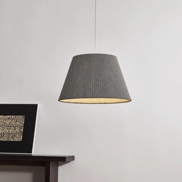 Artisanal Fabric Pendant Light - 图片 3