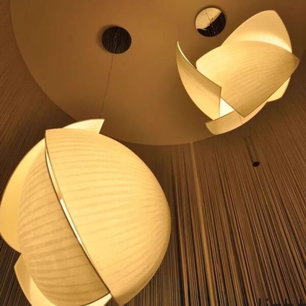 Silk Fiber Pendant Light - 图片 5