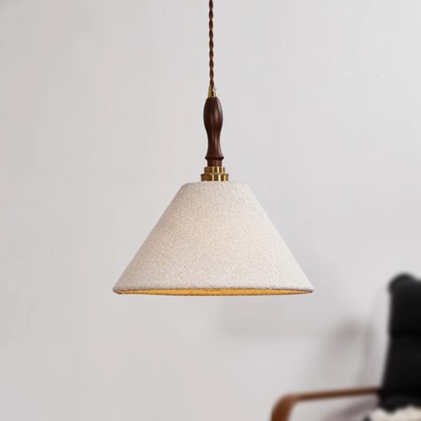 Artisanal Fabric Pendant Light - 图片 5