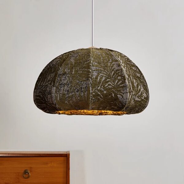 Artisanal Fabric Pendant Light - 图片 2