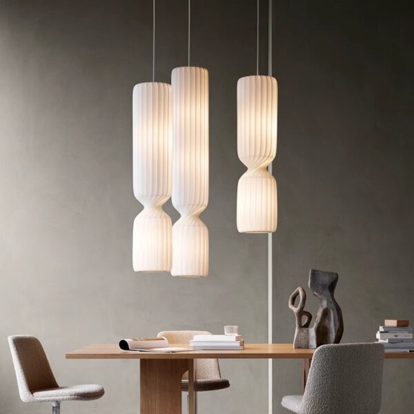 Silk Fiber Pendant Light - 图片 5