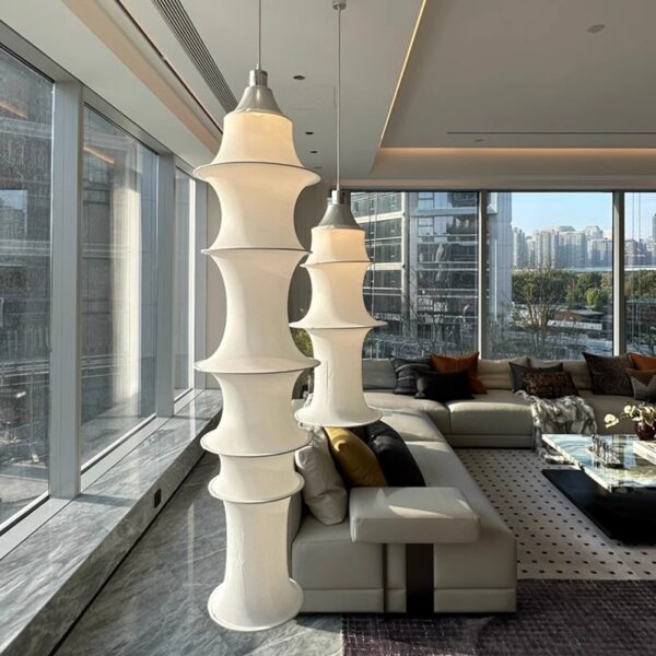 Silk Fiber Pendant Light - 图片 2