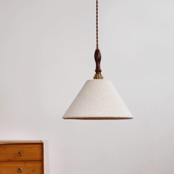 Artisanal Fabric Pendant Light - 图片 4