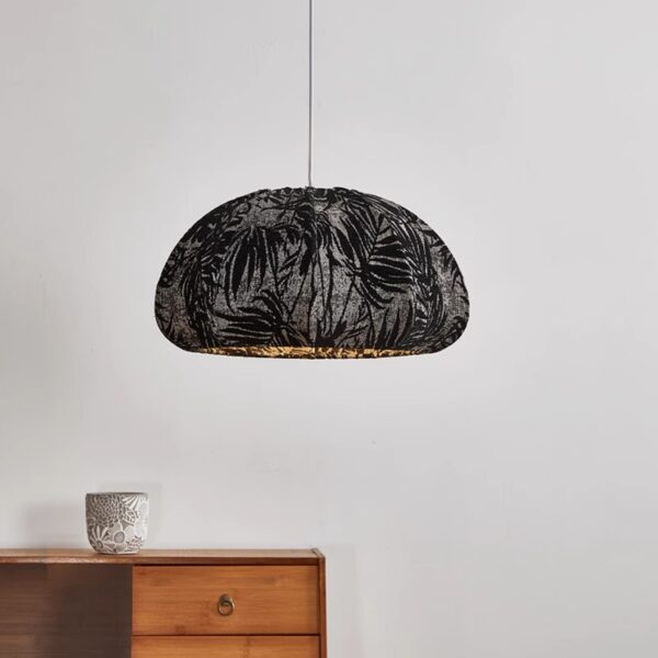 Artisanal Fabric Pendant Light - 图片 4