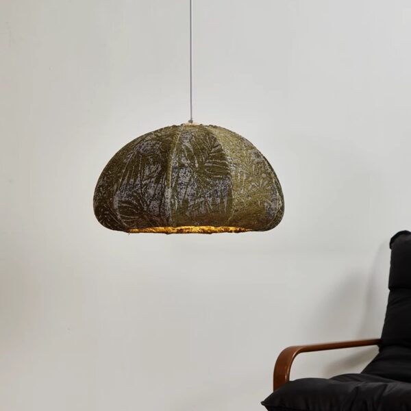 Artisanal Fabric Pendant Light - 图片 4