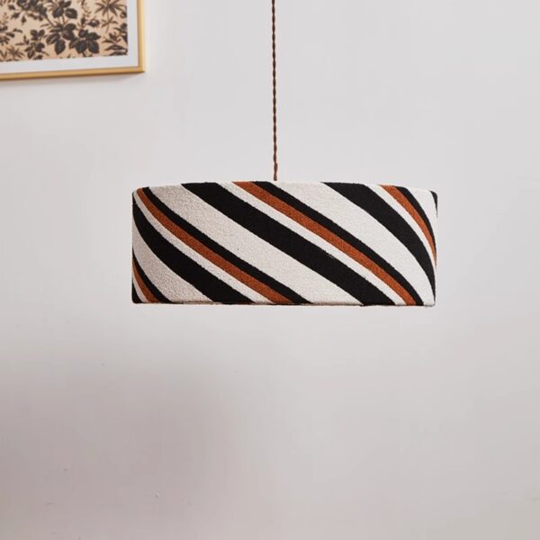 Artisanal Fabric Pendant Light - 图片 4