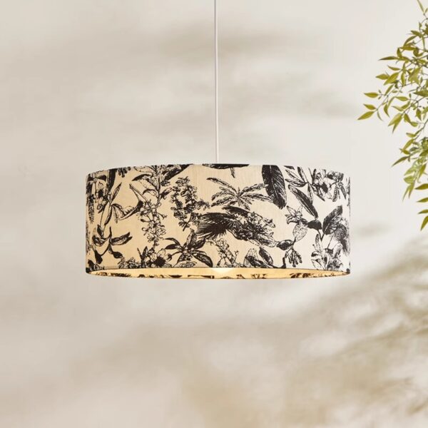 Artisanal Fabric Pendant Light - 图片 4