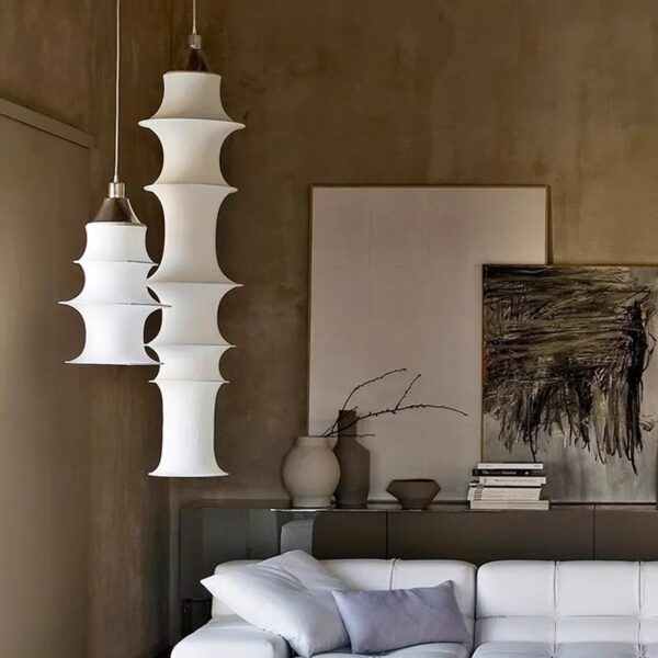 Silk Fiber Pendant Light - 图片 3