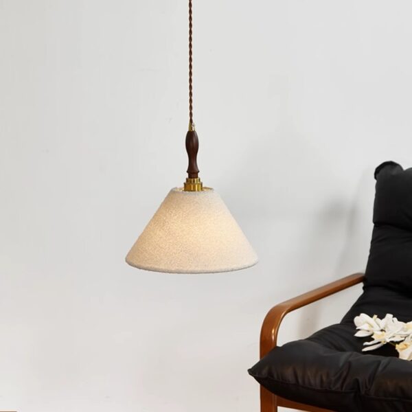 Artisanal Fabric Pendant Light - 图片 3