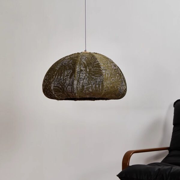 Artisanal Fabric Pendant Light - 图片 3