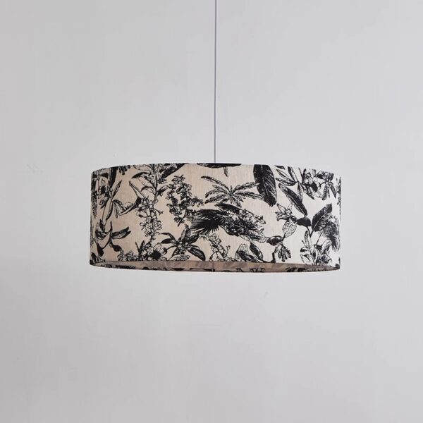 Artisanal Fabric Pendant Light - 图片 3