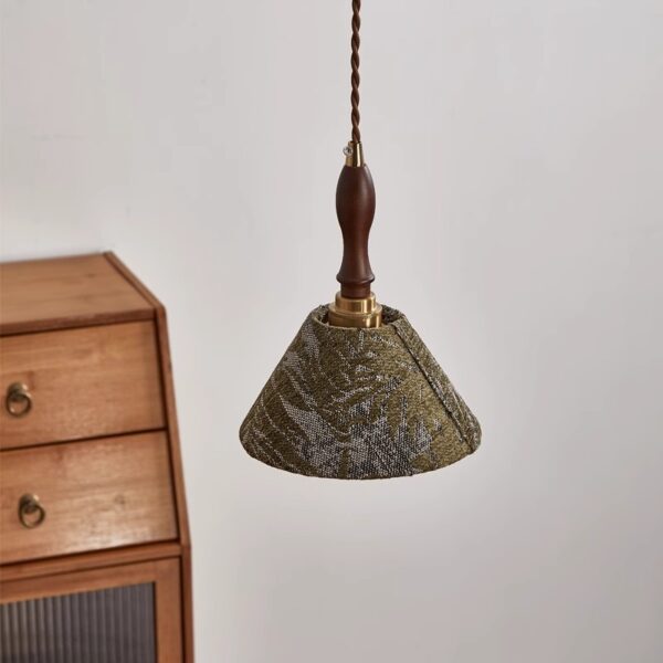 Artisanal Fabric Pendant Light - 图片 4