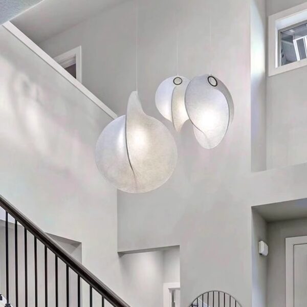 Silk Fiber Pendant Light - 图片 4