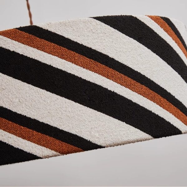 Artisanal Fabric Pendant Light - 图片 5