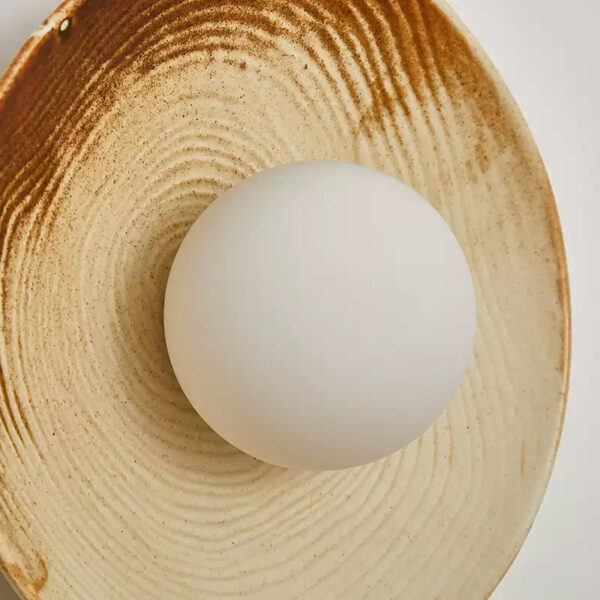 Modern Simple Ceramic Wall Lamp - Living Room Background Wall Decoration - 图片 5