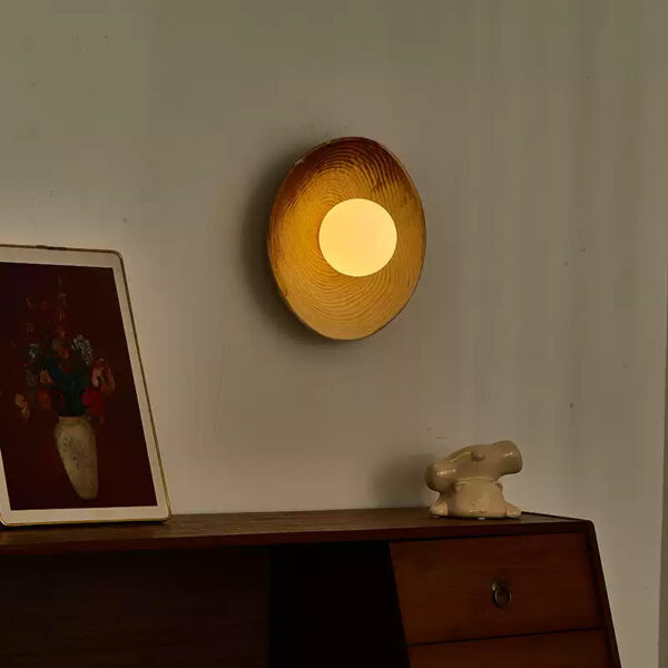 Modern Simple Ceramic Wall Lamp - Living Room Background Wall Decoration - 图片 4