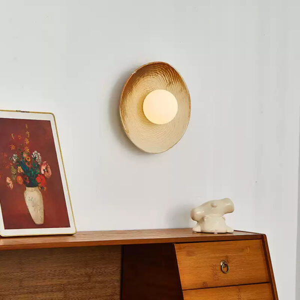 Modern Simple Ceramic Wall Lamp - Living Room Background Wall Decoration - 图片 3