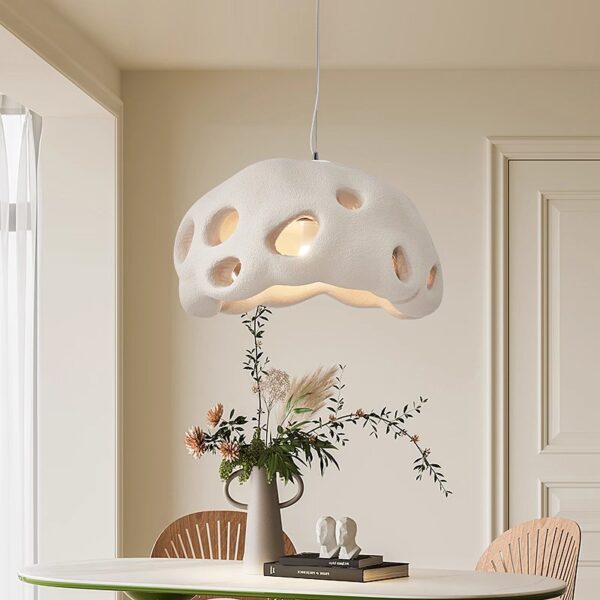 Concrete Chandelier, Wabi-Sabi Industrial Style - 图片 2