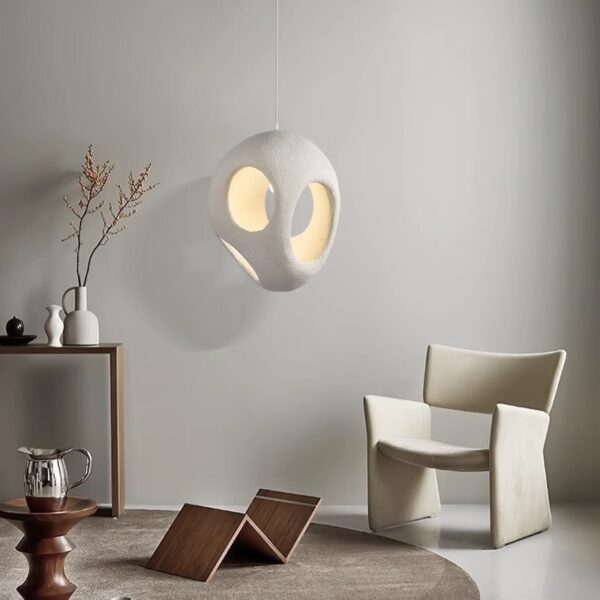 Asymmetrical Geometric Wabi-Sabi Chandelier - 图片 2