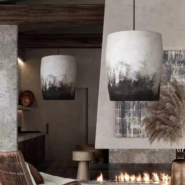 Wabi-Sabi Aesthetic Chandelier, Modern Minimalist - 图片 2