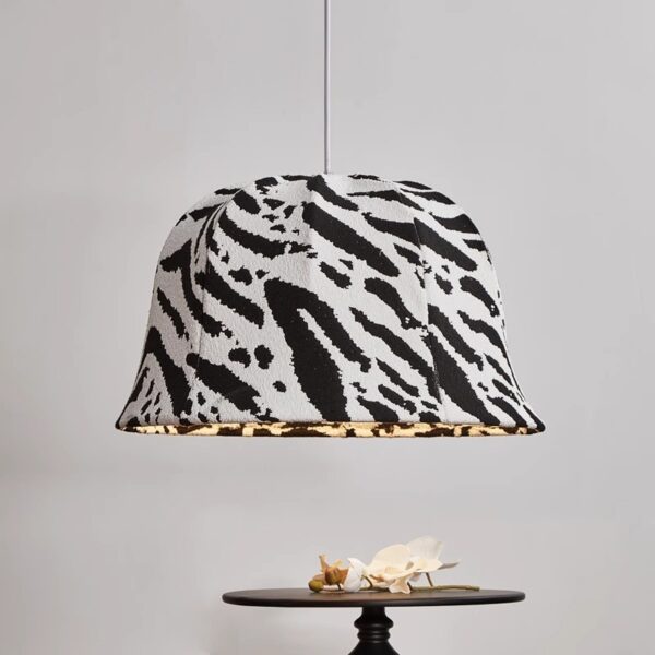Artisanal Fabric Pendant Light - 图片 2
