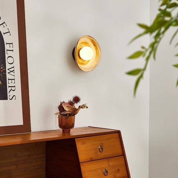 Japanese Wabi-Sabi Ceramic  Wall Sconce - 图片 2