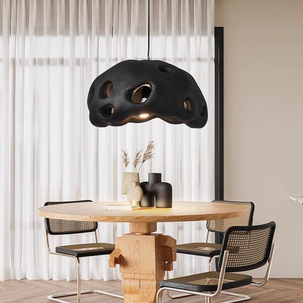 Concrete Chandelier, Wabi-Sabi Industrial Style - 图片 3